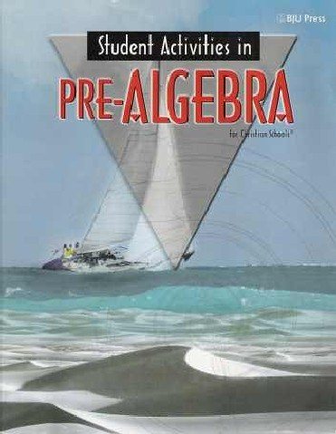 Student Activities in Pre-Algebra for Christian Schools cover