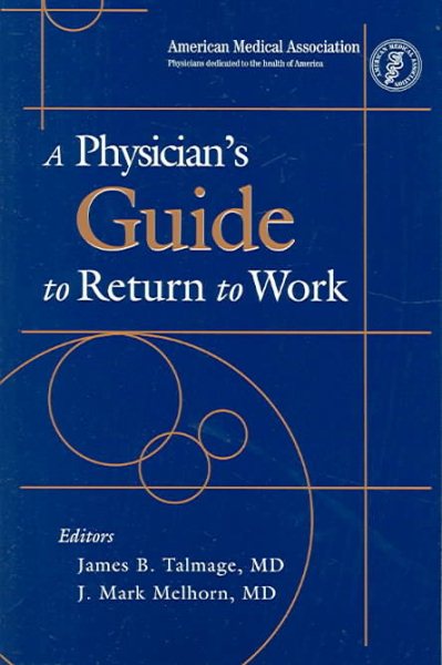 A Physician's Guide To Return To Work cover