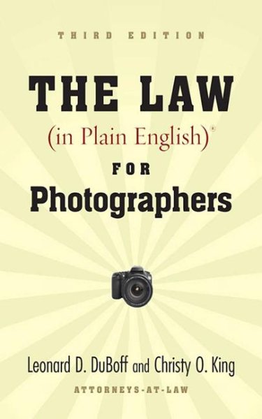 The Law (in Plain English) for Photographers cover