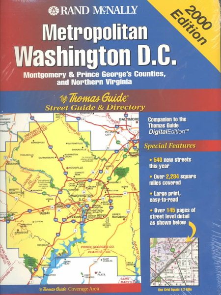 Thomas Guide 2000 Metro Washington D.C.: Street Guide and Directory (Thomas Guides (Maps)) cover
