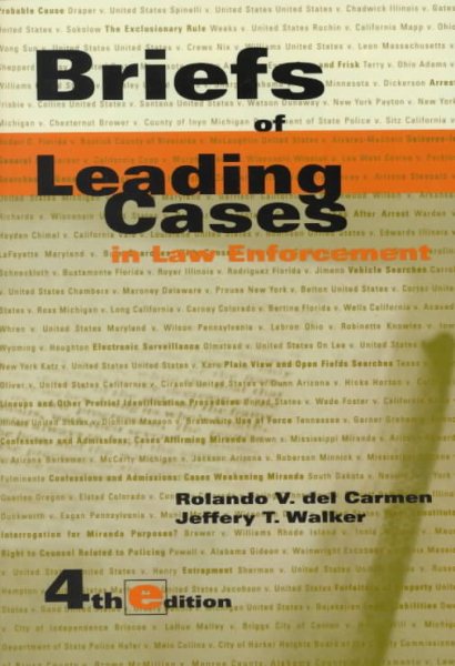 Briefs of Leading Cases in Law Enforcement cover