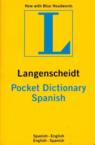 Langenscheidt's Pocket Dictionary: Spanish-English / English-Spanish (Langenscheidt Pocket Dictionaries) (English and Spanish Edition) cover