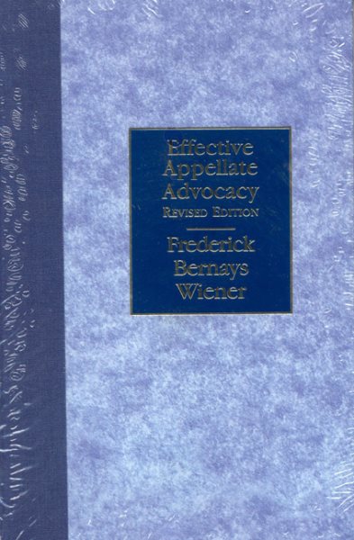 Effective Appellate Advocacy cover