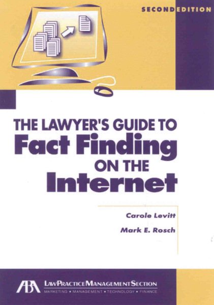 Lawyer's Guide to Fact Finding on the Internet cover