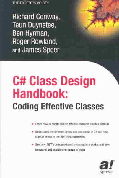 C# Class Design Handbook: Coding Effective Classes (Expert's Voice) cover