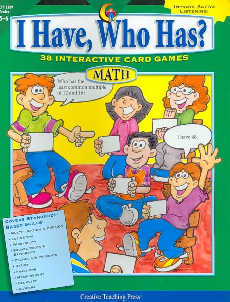 I Have, Who Has? (Math, Grade 5-6)
