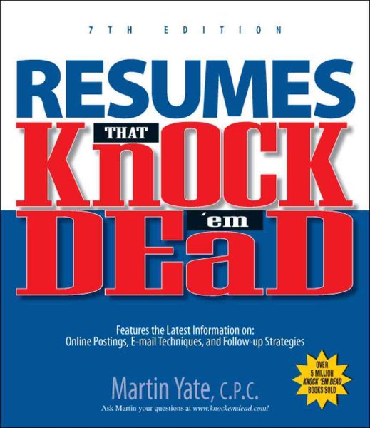Resumes That Knock'em Dead 7th Ed (Knock 'em Dead Resumes) cover
