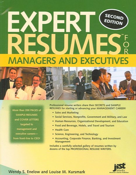 Expert Resumes for Managers And Executives cover