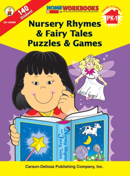 Nursery Rhymes & Fairy Tales Puzzles & Games, Grades PK - 1 (Home Workbooks)
