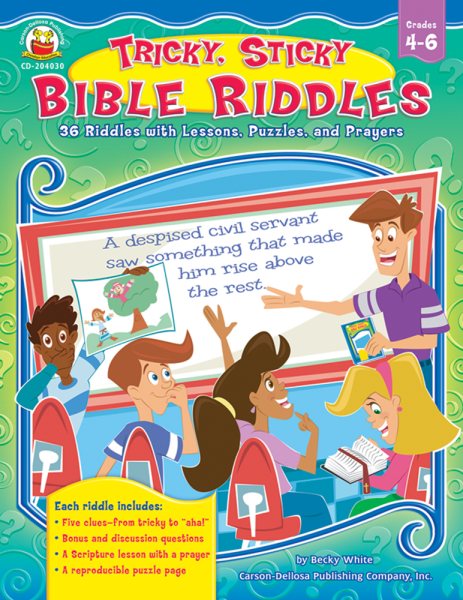 Tricky, Sticky Bible Riddles, Grades 4 - 6