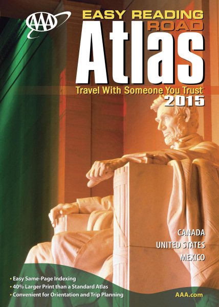 AAA Easy Reading Road Atlas 2015 cover