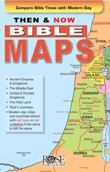 Then and Now Bible Maps - Fold out Pamphlet cover