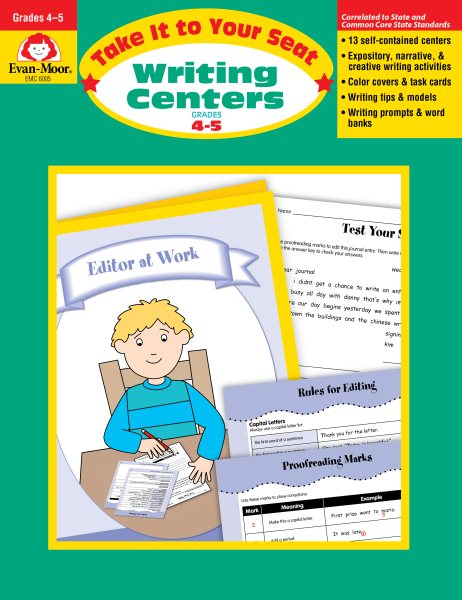 Take It to Your Seat Writing Centers, Grades 4-5 cover