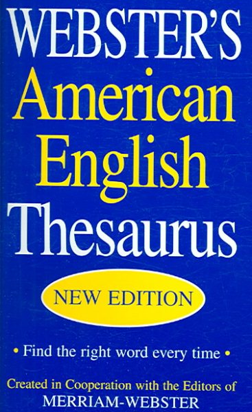 Webster's American English Thesaurus cover