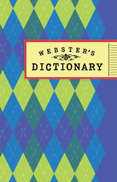 Webster's Dictionary (blue argyle) cover