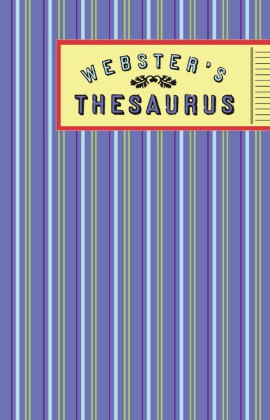 Webster's Thesaurus (stripes) cover