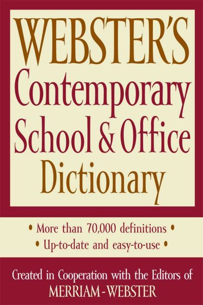 Webster's Contemporary School & Office Dictionary cover