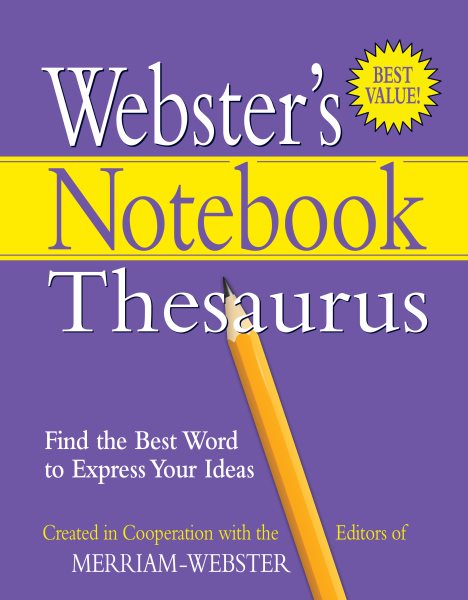 Webster's Notebook Thesaurus, Newest Edition cover