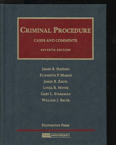 Cases and Comments on Criminal Procedure (University Casebook Series) cover