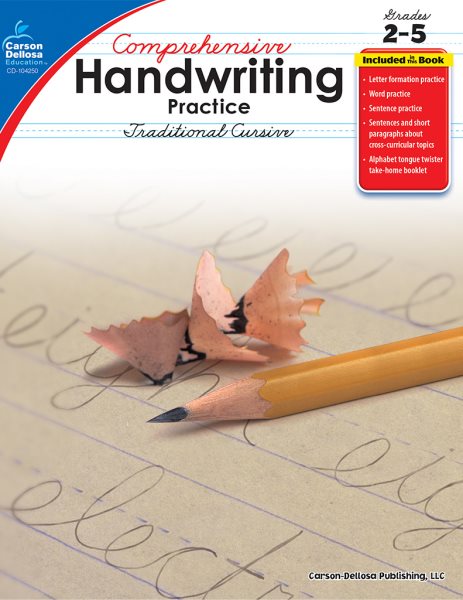 Carson Dellosa Comprehensive Handwriting Practice: Traditional Cursive, Grades 2 - 5 Resource Book
