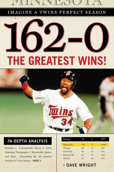 162-0: Imagine a Twins Perfect Season: The Greatest Wins! cover