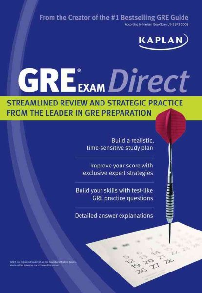 Kaplan GRE Exam Direct: Streamlined Review and Strategic Practice from the Leader in GRE Preparation (Kaplan Direct)