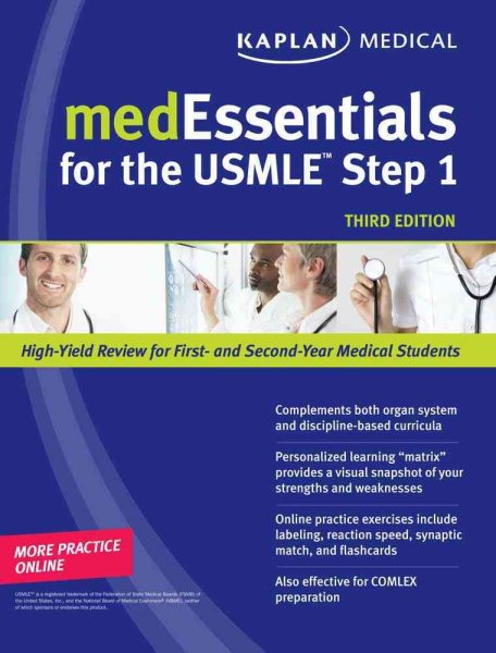 medEssentials for the USMLE Step 1 (Kaplan Medessenitals for the USMLE Step 1) cover