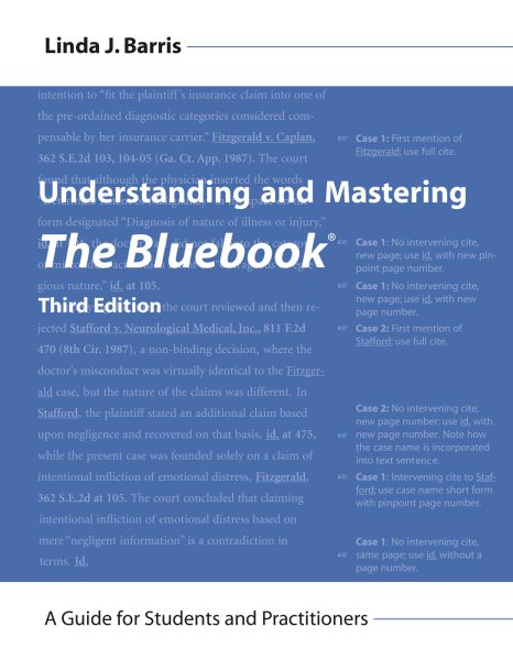 Understanding and Mastering The Bluebook: A Guide for Students and Practitioners cover