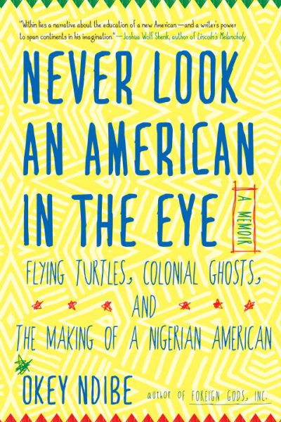 Never Look an American in the Eye: A Memoir of Flying Turtles, Colonial Ghosts, and the Making of a Nigerian Amiercan cover