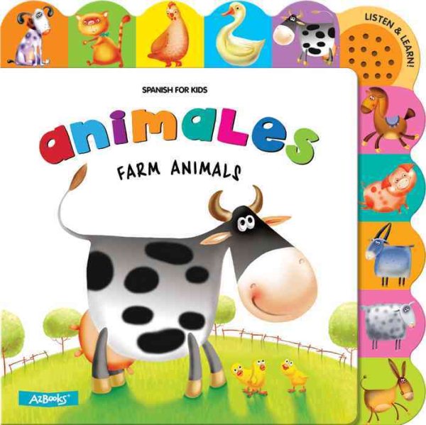 Animales Farm Animals (Spanish for Kids) cover