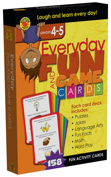 Everyday Fun and Game Cards Learning Cards, Grades 4 - 5