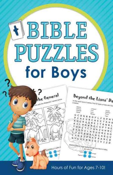 Bible Puzzles for Boys: Hours of Fun for Ages 7-10!