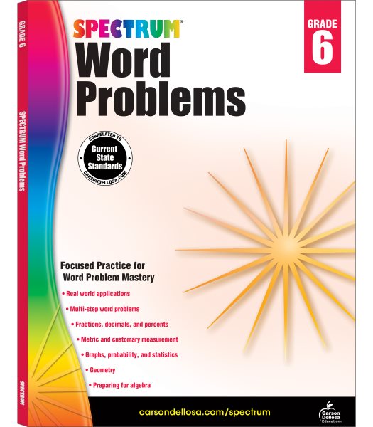 Word Problems, Grade 6 (Spectrum)