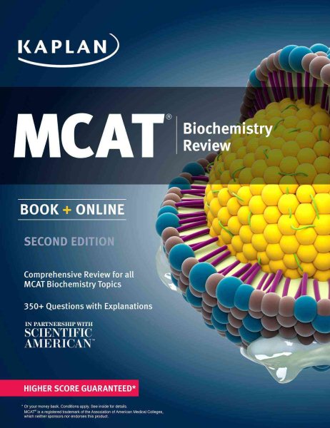 Kaplan MCAT Biochemistry Review: Book + Online (Kaplan Test Prep)
