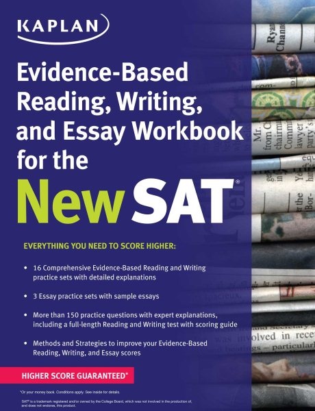 Kaplan Evidence-Based Reading, Writing, and Essay Workbook for the New SAT (Kaplan Test Prep) cover