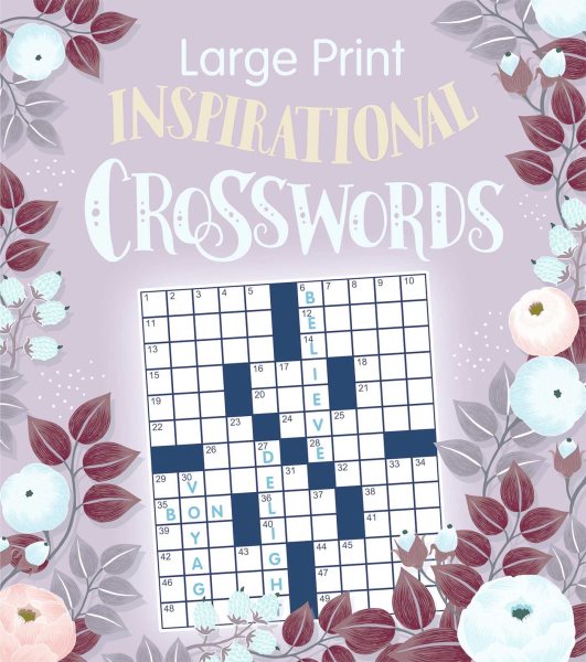 Large Print Inspirational Crosswords (Large Print Puzzle Books) cover