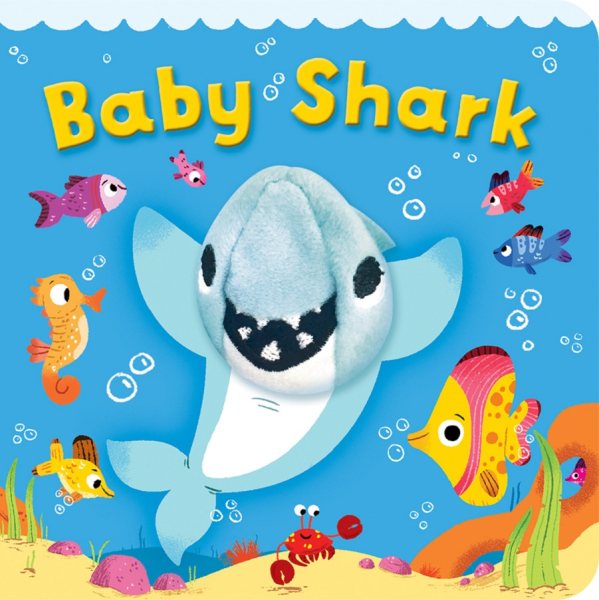 Baby Shark Finger Puppet Board Book, Gifts for Birthdays, Baby Showers, Little Shark Lovers, Preschoolers, and More! Ages 1-4 (Finger Puppet Book) cover