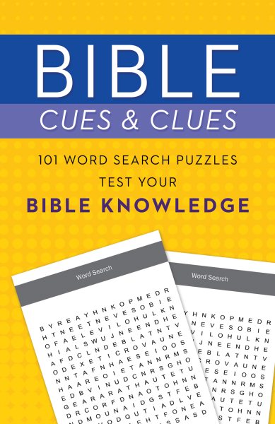 Bible Cues and Clues: 101 Word Search Puzzles Test Your Bible Knowledge cover