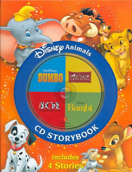 Disney Animals CD Storybook: The Lion King / 101 Dalmatians / Bambi / Dumbo cover