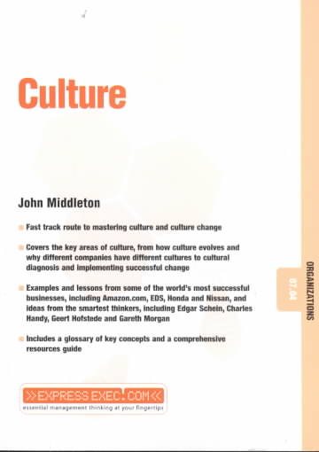 Culture: Organizations 07.04 (Express Exec) cover