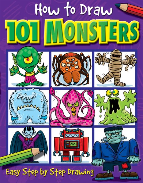 How to Draw 101 Monsters: Easy Step-by-step Drawing (How to draw) cover