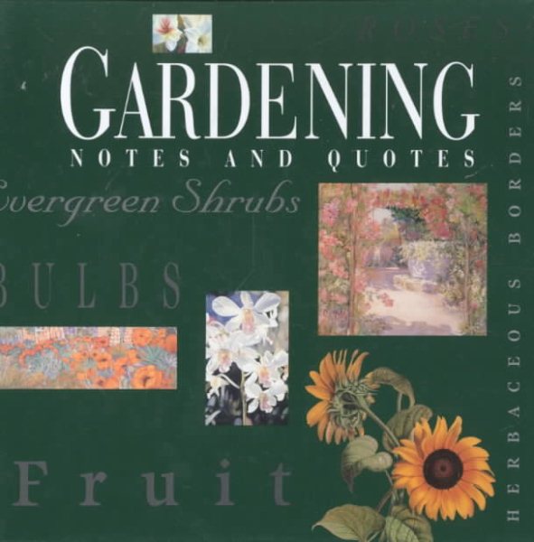 Gardening Notes and Quotes (Record Book) cover