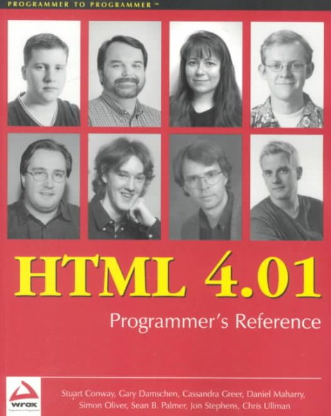 HTML 4.01 Programmer's Reference cover