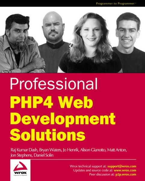 Professional PHP4 Web Development Solutions cover