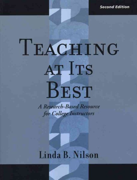 Teaching at Its Best: A Research-Based Resource for College Instructors (JB - Anker Series) cover