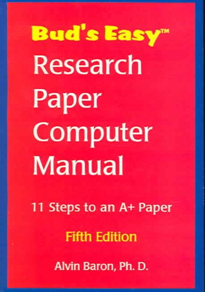 Bud's Easy Research Paper Computer Manual cover