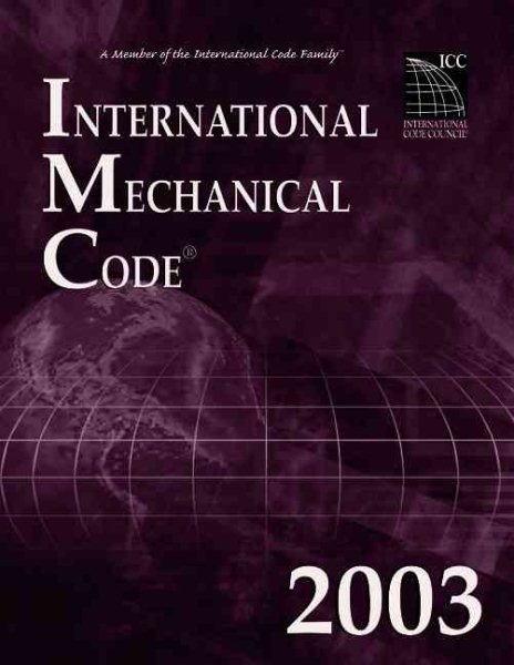 International Mechanical Code 2003 (International Code Council Series)