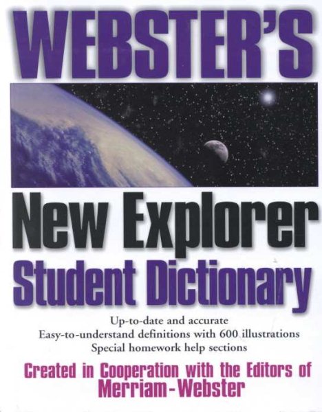 Webster's New Explorer Student Dictionary cover