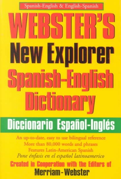 Webster's New Explorer Spanish-English Dictionary cover