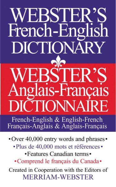 Webster's French-English Dictionary (French and English Edition) cover